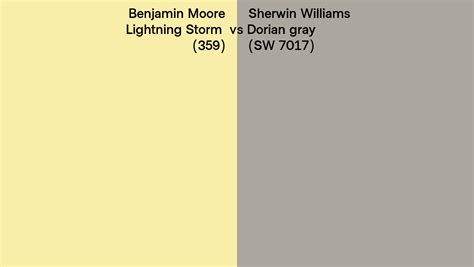 Benjamin Moore Lightning Storm Vs Sherwin Williams Dorian Gray