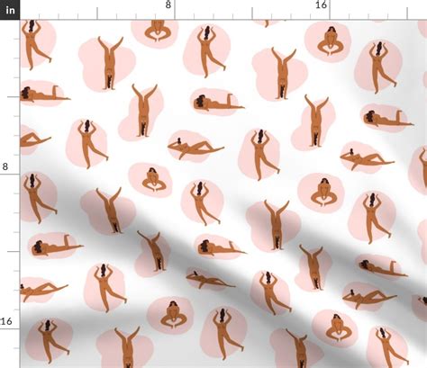 Naked Party Fabric Spoonflower