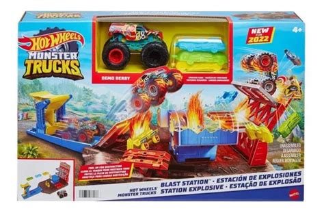 Pista Hot Wheels Monster Trucks Esta O De Explos O Frete Gr Tis
