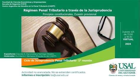 Ciclo de Jurisprudencia Penal Tributaria 2024 1º Reunión YouTube