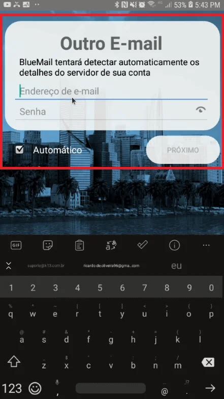 Configurar E Mail No Android Atrav S Do Bluemail K Ag Ncia Web