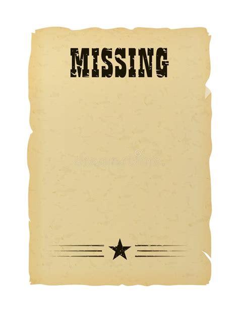 Missing Persons Posters Template Collection