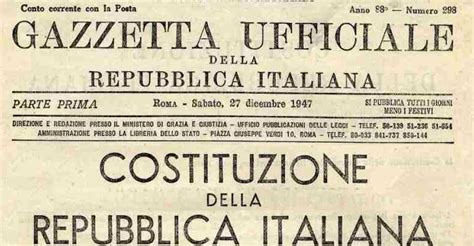 La Costituzione Nasce Il 1 Gennaio 1948 Scienza Medicina Istituzioni