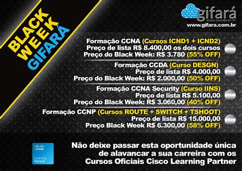 Black Week De Treinamentos Oficiais Cisco Gifar