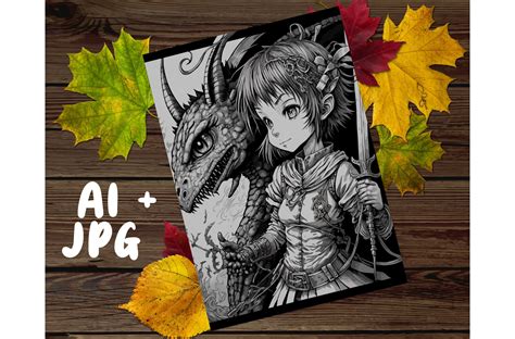 Dragon And Princess Coloring Page Graphic By Bonsai Crafts · Creative Fabrica