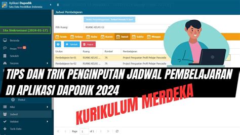 Cara Input Jadwal Pembelajaran Kurikulum Merdeka Jenjang SMP Di Dapodik