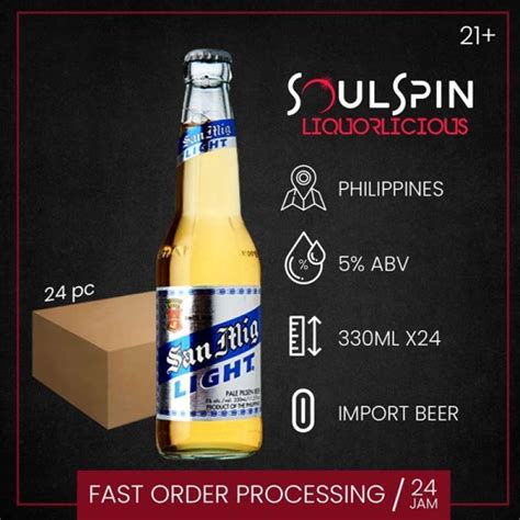 Jual San Mig Light 330ml Dus Isi 24 Botol Di Seller Soulspin