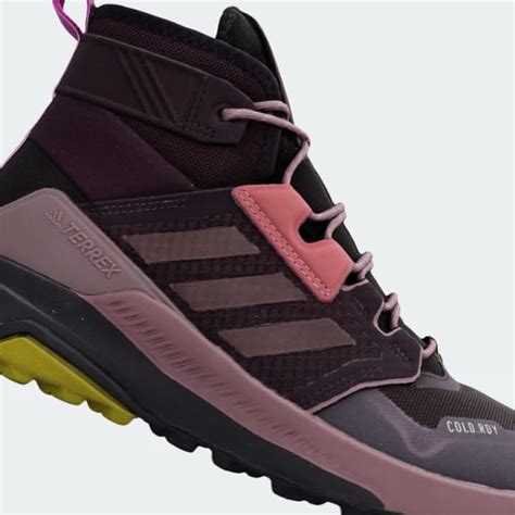 Adidas Terrex Trail Maker Mid COLD RDY Hiking Shoes Red Adidas UK