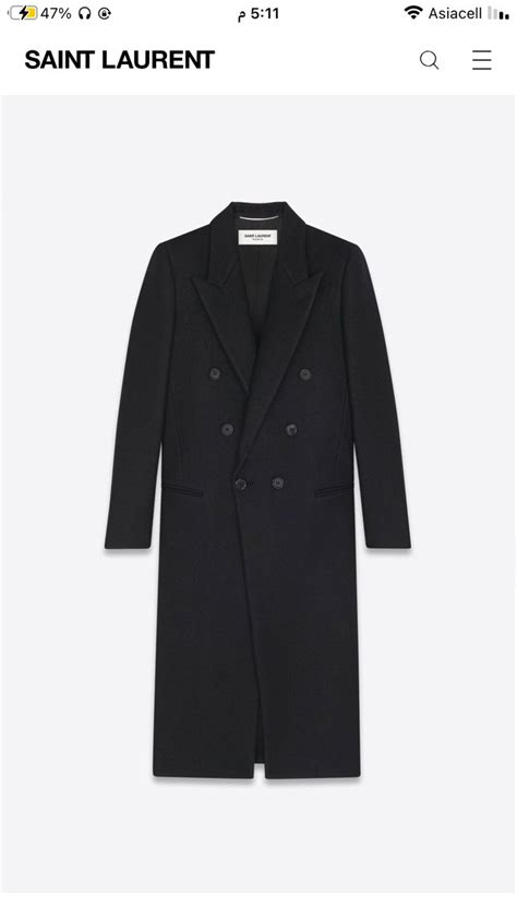 Double Breasted Tuxedo Double Breasted Pea Coat Ysl Nylons Saint