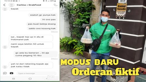 Modus Baru Orderan Fiktif Grabfood Youtube