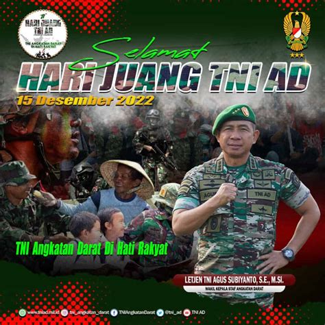 Selamat Hari Juang TNI AD 15 Desember 2022 TNI Angkatan Darat Di Hati