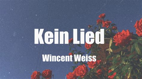 Wincent Weiss Kein Lied Legendado Tradução YouTube