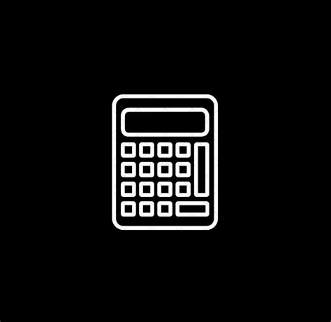 Black Calculator Icon Ios App Icon Design App Logo App Icon Design