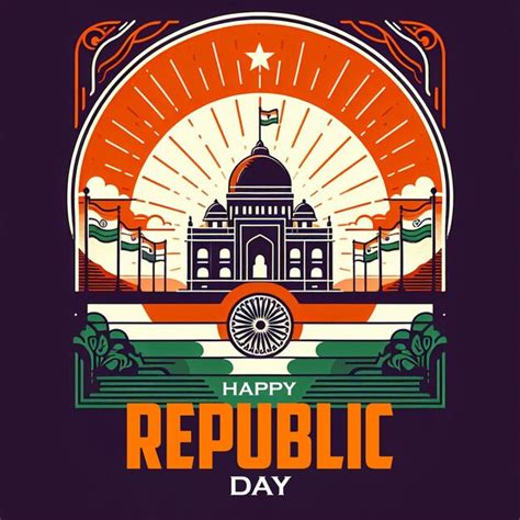 Premium Psd Psd Indian Republic Day Design With January India