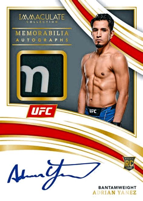 Panini Immaculate Ufc Trading Cards Checklist