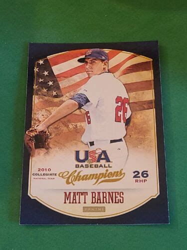 2013 Matt Barnes Panini USA Baseball Champions 103 EBay