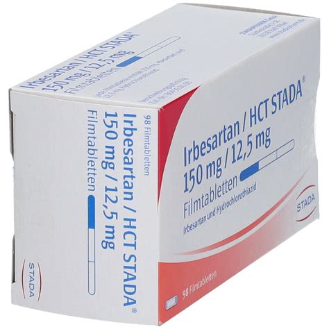 Irbesartan HCT STADA 150 Mg 12 5 Mg 98 St Mit Dem E Rezept Kaufen