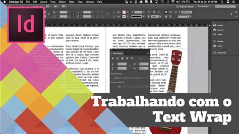 Adobe Indesign Trabalhando O Text Wrap Texto Em Contorno YouTube