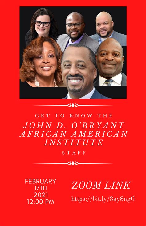 Get To Know The Institute Staff John D O Bryant African American