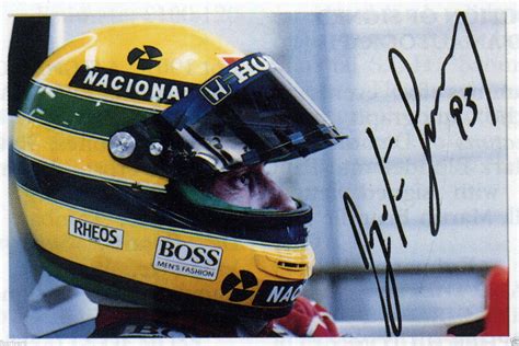 Ayrton Senna Signed Photograph Formula 1 One Star Former World