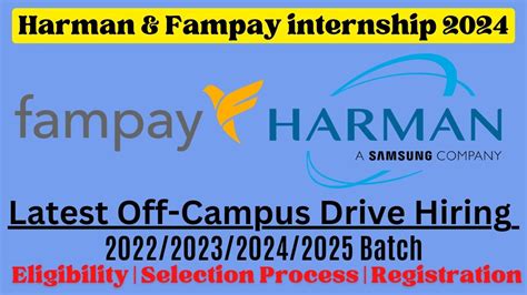 Backend Development Latest Internship Harman Internship Latest