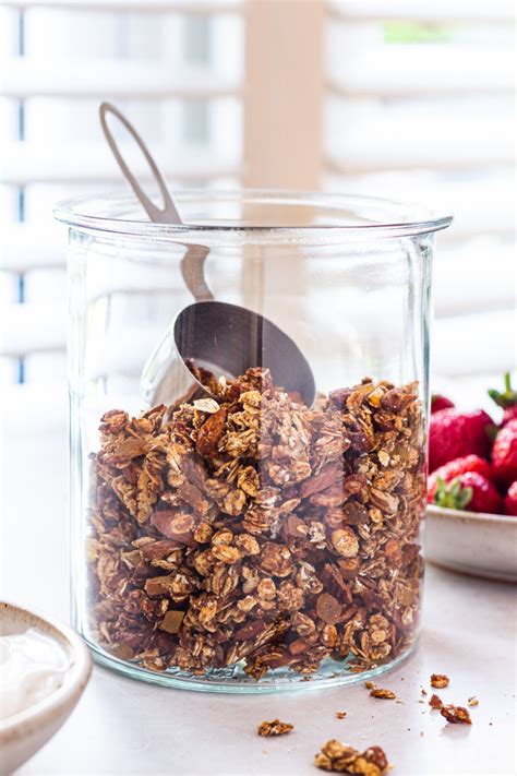 Healthy Granola No Sugar Or Oil Lazy Cat Kitchen