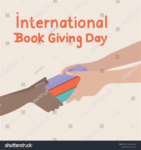 International Book Giving Day Poster Two Stock Vector Royalty Free