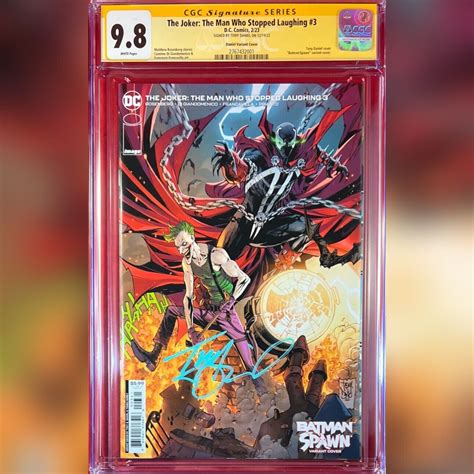 The Joker The Man Who Stopped Laughing 3 Variant Cover Cgc 9 8 Ss Tony Daniel Ebay