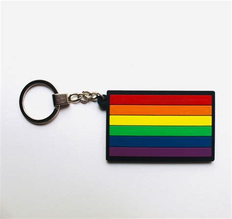 Llavero Gay Pride Pop Bandera Lgbttt Pvc Orgullo Rectangulo Meses Sin