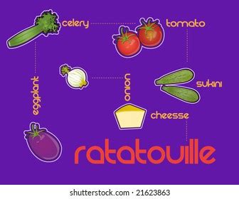 Ratatouille French Cuisine Delight Stock Vector Royalty Free 21623863