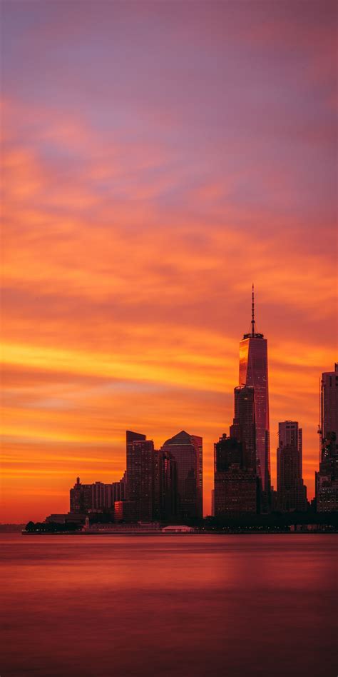 1080x2160 High Buildings Sunset City Wallpaper Sunset City Sunset