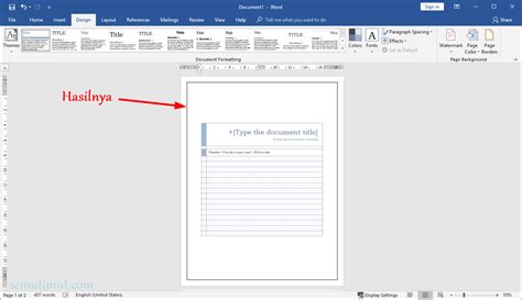 Cara Membuat Garis Tanda Tangan Di Ms Word