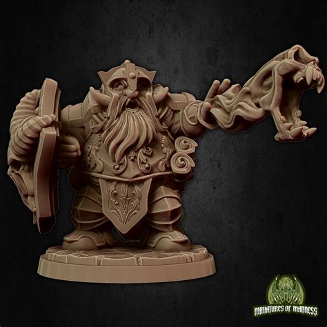 Dwarf Necromancer Ordain The Insane 28mm32mm Dandd 3d Resin Etsy