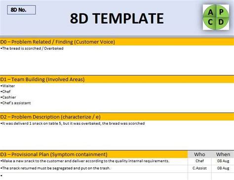 8D Report Template Xls (5) TEMPLATES EXAMPLE TEMPLATES, 42% OFF