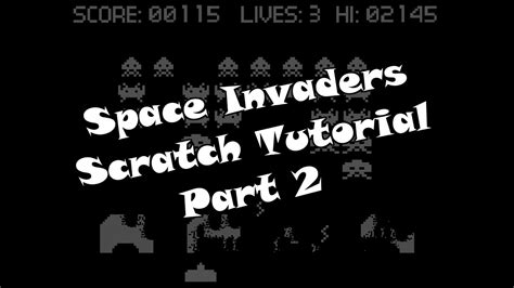 Space Invaders Part A Rokcoder Scratch Tutorial Youtube