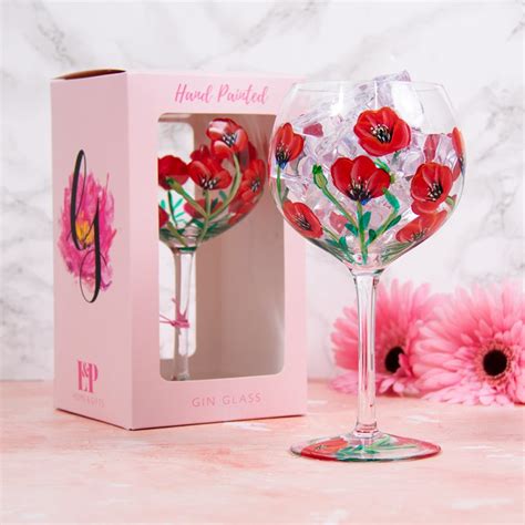 Lynsey Johnstone Hand Painted Gin Glasses Copa Cocktail Balloon Gin Tonic Glass Ebay