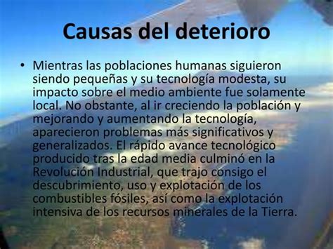 Deterioro Ambiental Ecosistema Materia Ecologia PPT