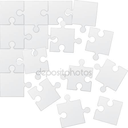 Square Puzzle Vector Illustration Stock Vector Kontur Vid