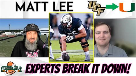 Insight On New Miami C Matt Lee From Ucf 🏈jason Beede W Christopher