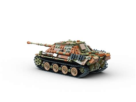 Jadgpanther tank destroyer_Camouflage Patterns WWII brick set