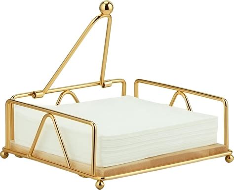 Amazon Uyuu Gold Napkin Holder For Table Metal Flat Napkin