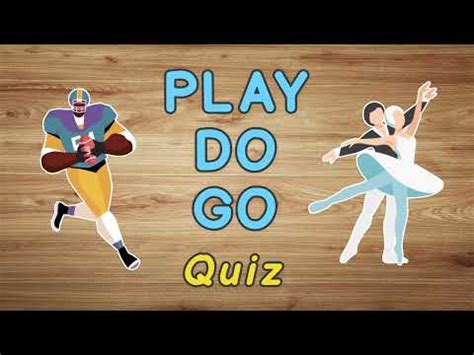 Play Do Go Sports Quiz English ESL Video Lessons