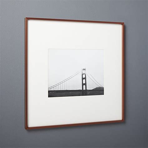 Sleek Copper Frame With White Mat Frame 24x24 Picture 11x14 Unique Picture Frames Frame