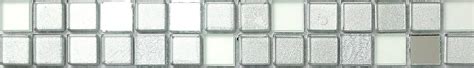 30x45cm Silver Mirror Frosted Glitter Mix Glass Mosaic Tiles Strip Mb0046 Uk Diy