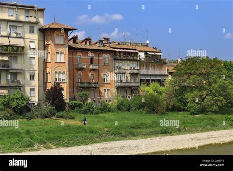 View of Parma buildings from across the river Stock Photo - Alamy