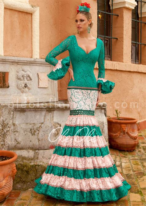 Flamenco Sevillana Turquesa Canestero Gown Dress African Dress