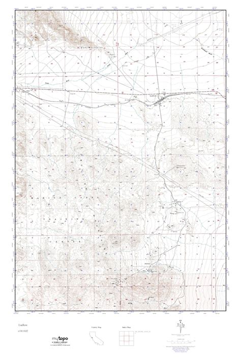 Mytopo Ludlow California Usgs Quad Topo Map