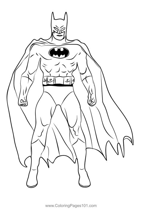 Batman 1 Coloring Page For Kids Free Batman Printable Coloring Pages