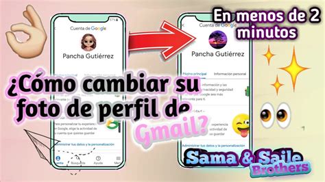 Como Cambiar Tu Foto De Perfil En Gmail 2020 YouTube