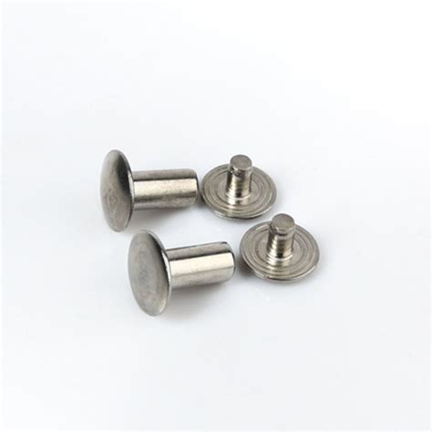 Carbon Steel Zinc Metric Pan Head Semi Tubular Rivets Male Female